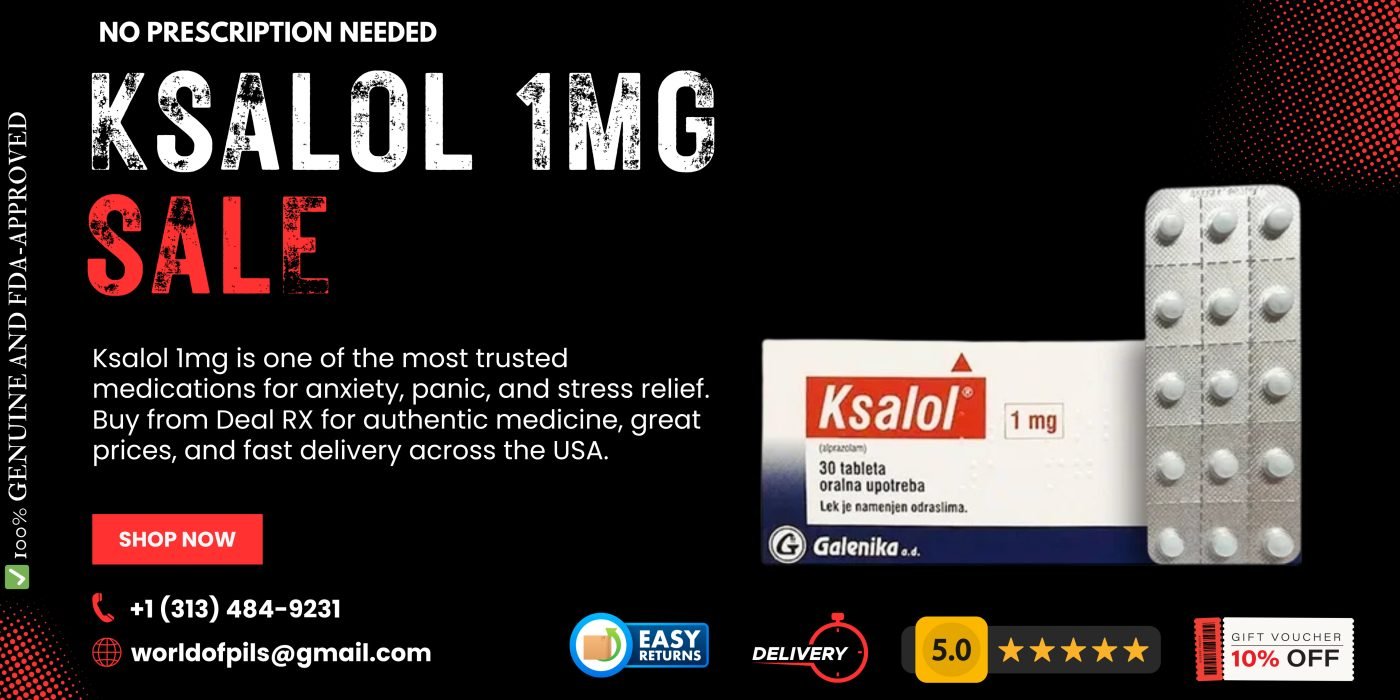 Buy Ksalol 1mg Online – Trusted Relief for Anxiety and Panic Disorders 2 Ksalol 1mg